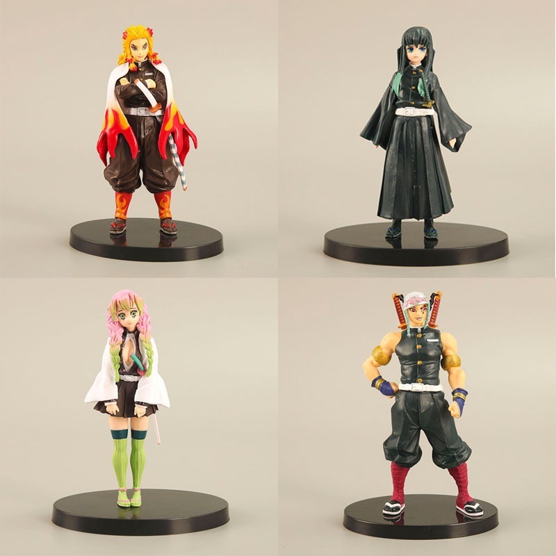 Home Office Romance Manga - 4PCS Set Figur Demon Slayer Hashira