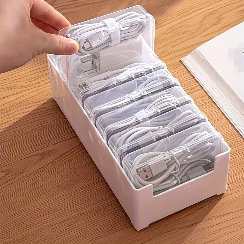 Cable Management Box - Kotak Penyimpanan Kabel Data dengan 7