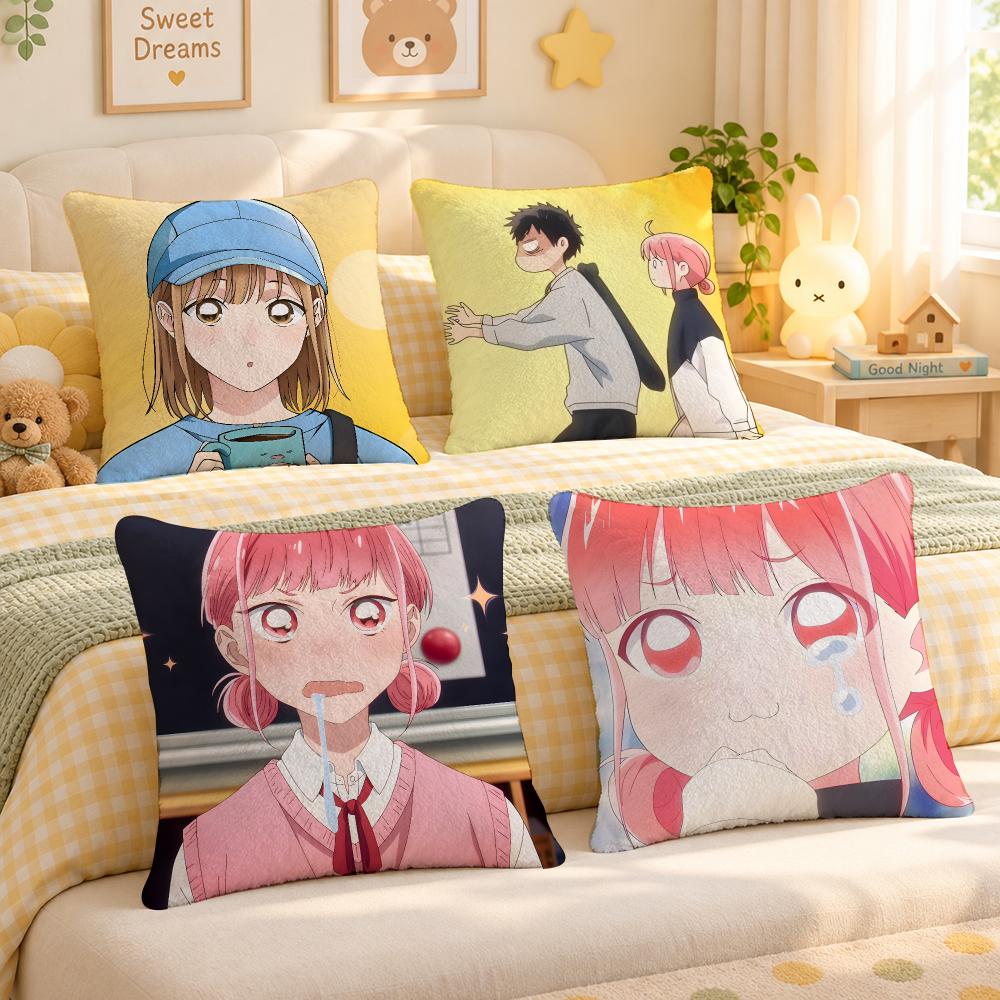 Home Office Romance Manga - Sarung Bantal Anime Blue Box Romance,