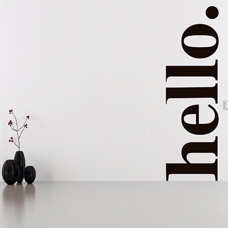 Home Office Quotes - Hello kutipan stiker dinding vinil dekorasi