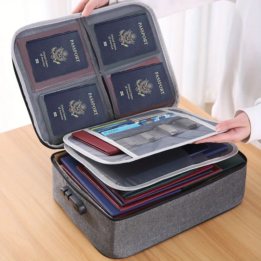 Home Office Passport - Tas Organizer File Dokumen Rumah Kantor