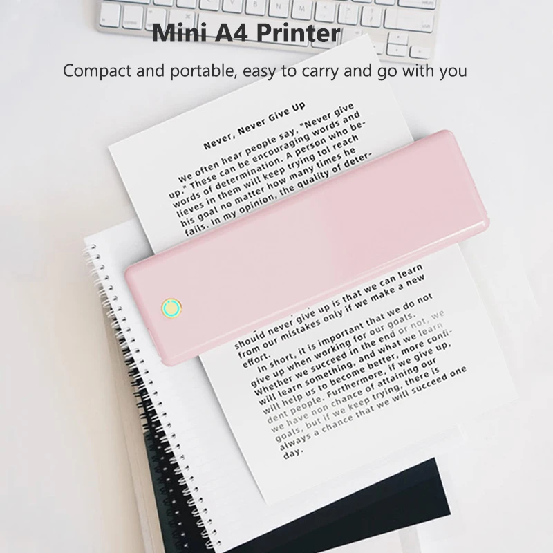 Printer termal A4 portabel Blu - Home Office Questions ulasan dan harga