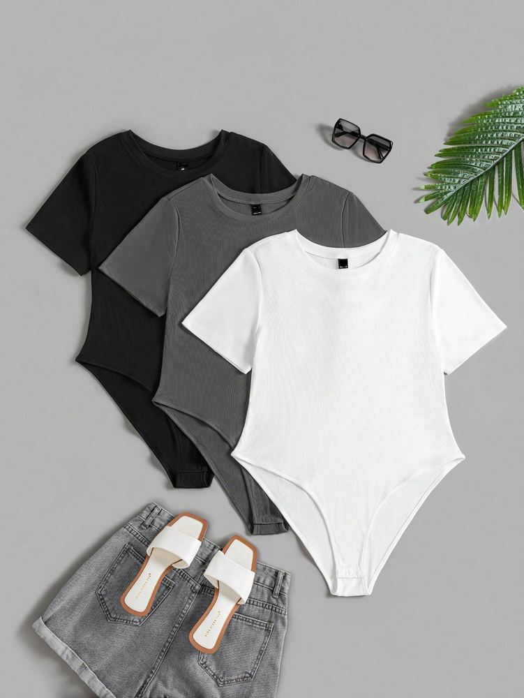 Jumpsuit Lengan Pendek Leher B - Home Office Romance ulasan dan harga