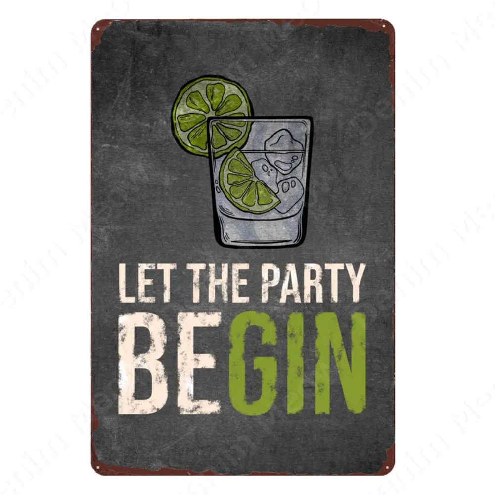 Papan Tulis Koktail Gin Tonic  - Home Office Quotes ulasan dan harga