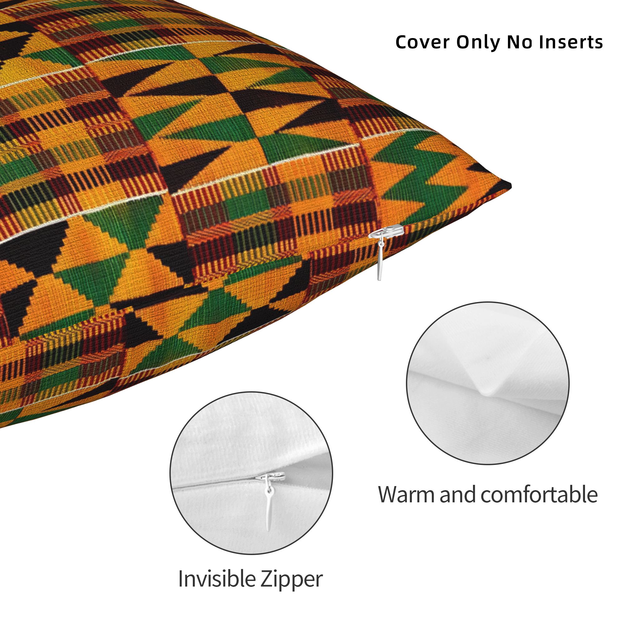 Sarung Bantal Kain Kente Asli  - Home Office Kent ulasan dan harga