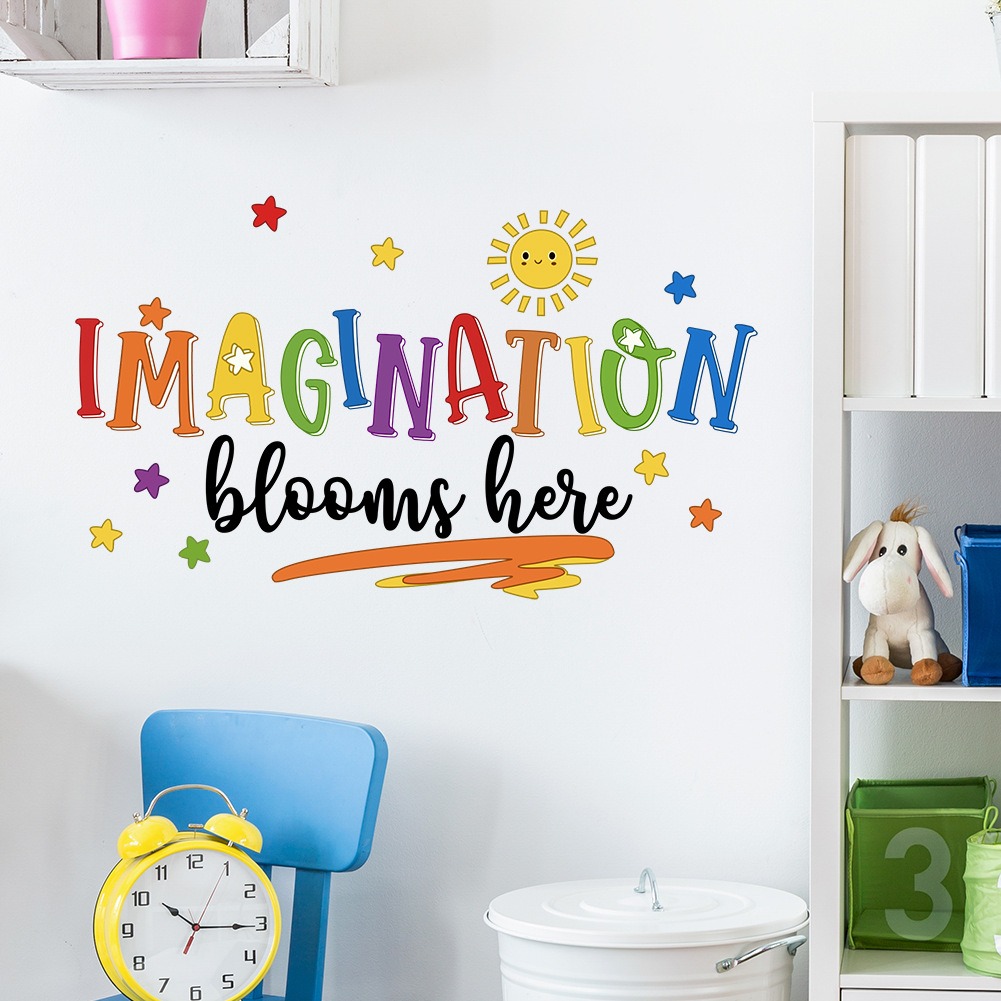 Stiker dinding frasa bahasa In - Home Office Quotes ulasan dan harga