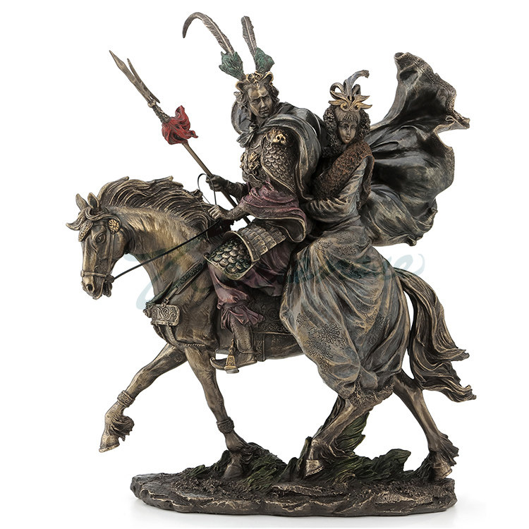 Patung Resin Lu Bu & Diao Chan - Home Office Romance ulasan dan harga