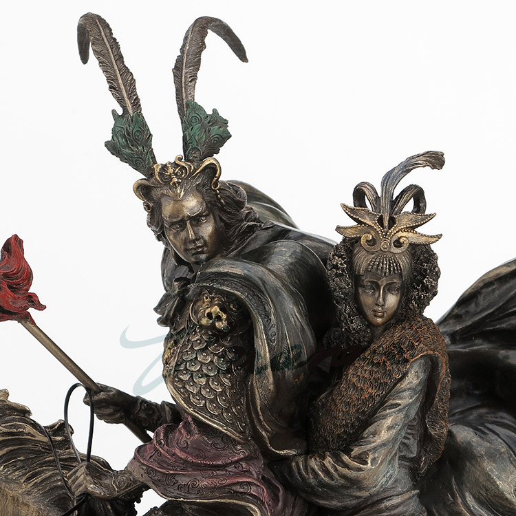Patung Resin Lu Bu & Diao Chan - Home Office Romance ulasan dan harga