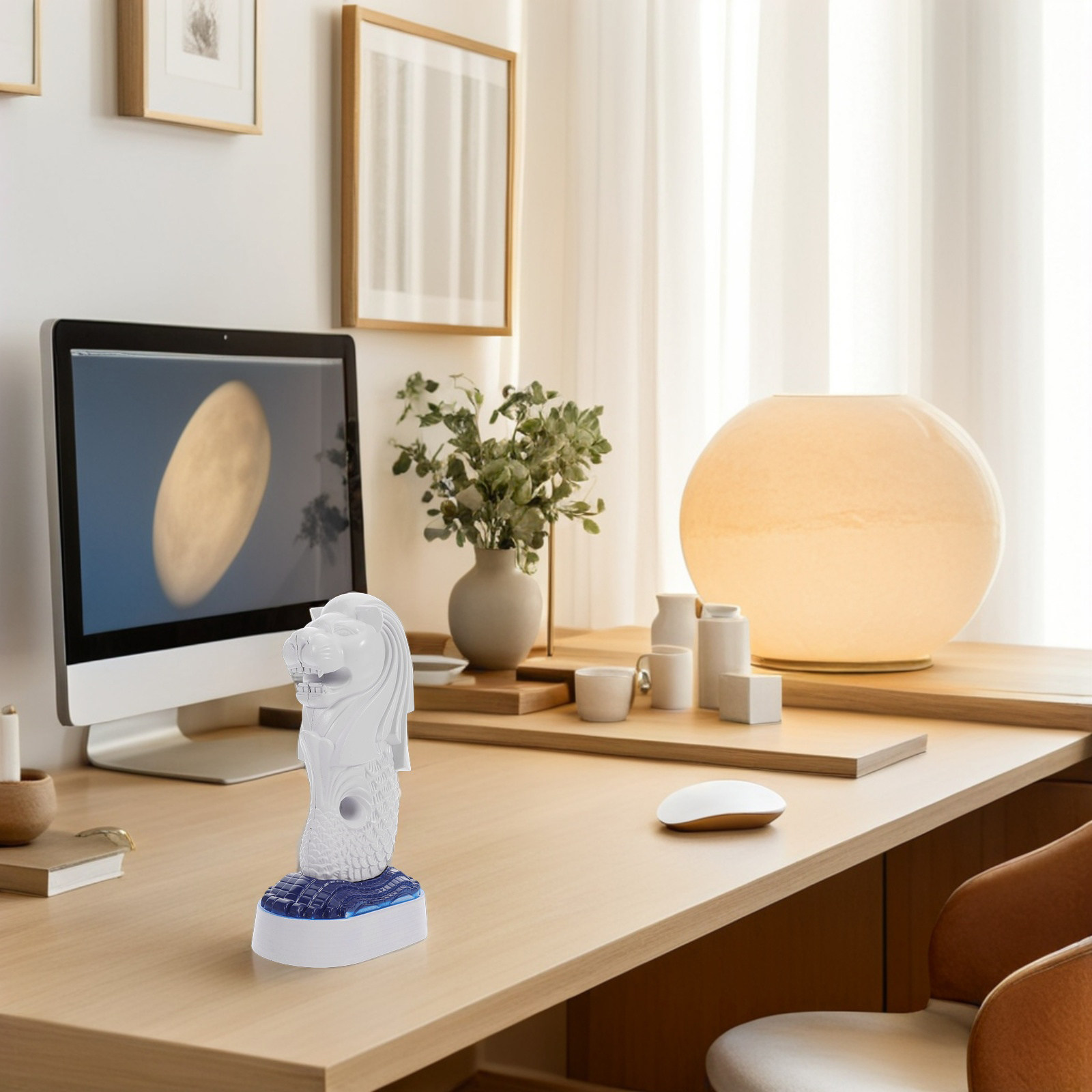 Patung Merlion Singapura untuk - Home Office Singapore ulasan dan harga