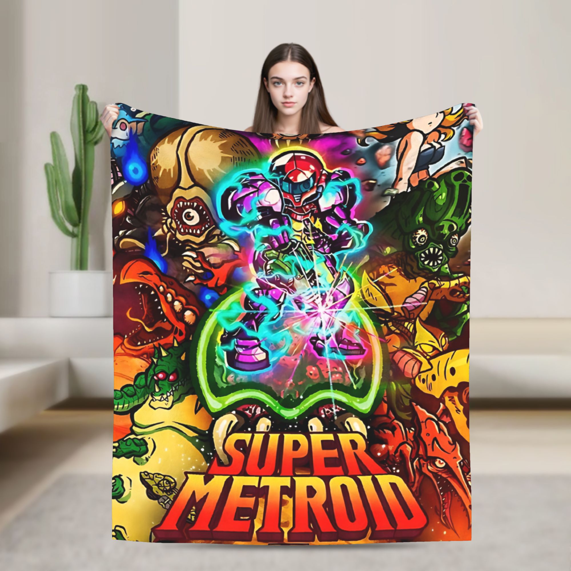 Selimut Flanel Game Metroids H - Home Office Trend ulasan dan harga