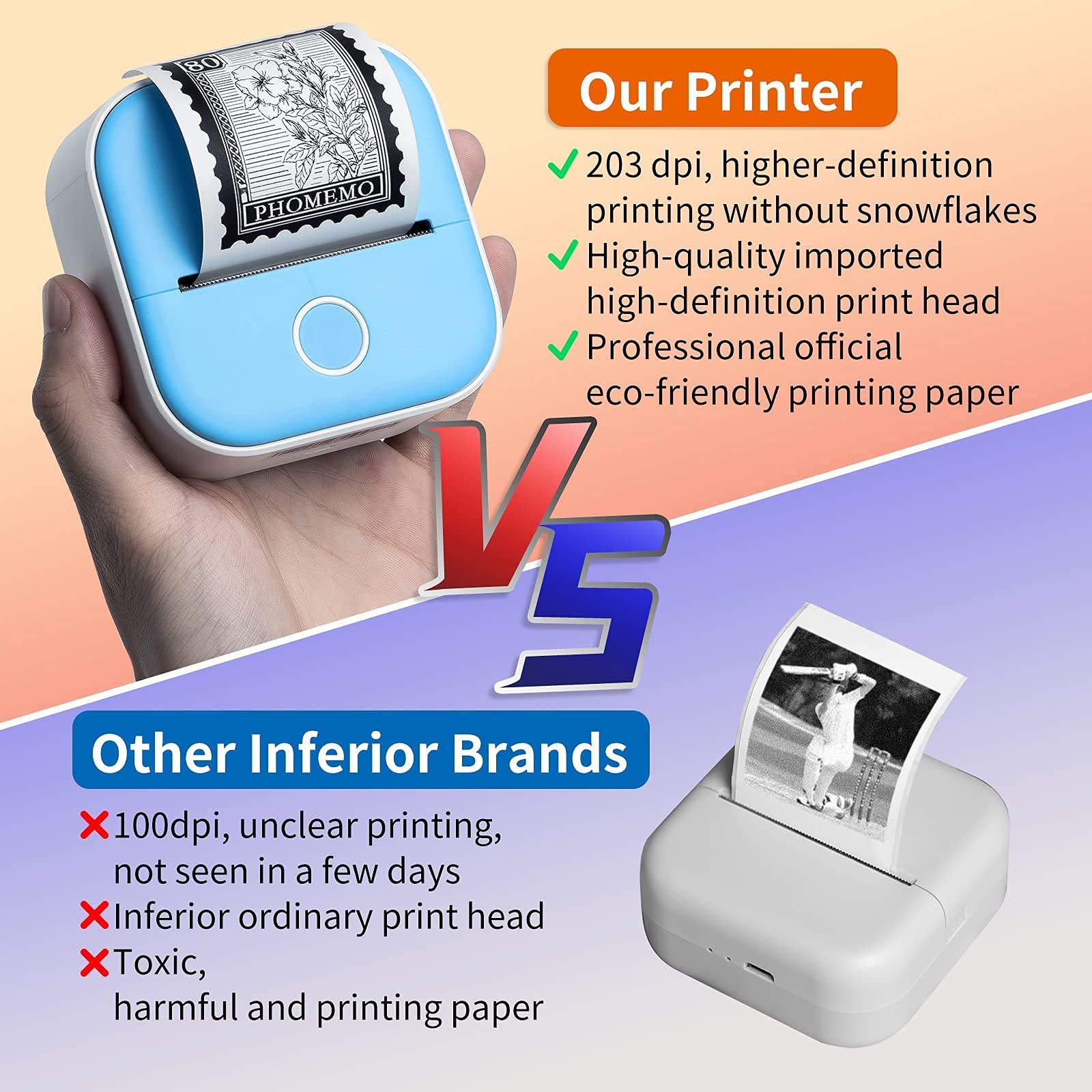 D2 Printer Label termal Mini p - Home Office Questions ulasan dan harga