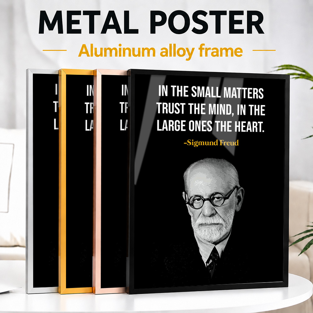 Poster Logam Kutipan Sigmund F - Home Office Quotes ulasan dan harga