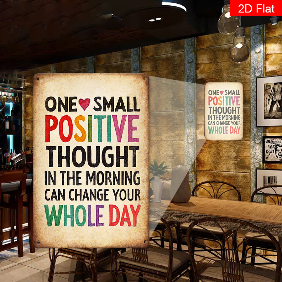 Seni Dinding Aluminium Vintage - Home Office Quotes ulasan dan harga